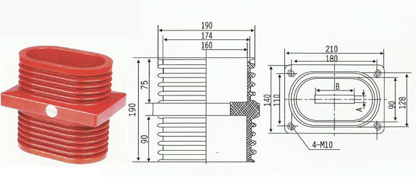 TG-10Q/110X180,140X200环氧树脂穿墙套管