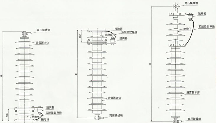 避雷器用热熔式、热爆式脱离器