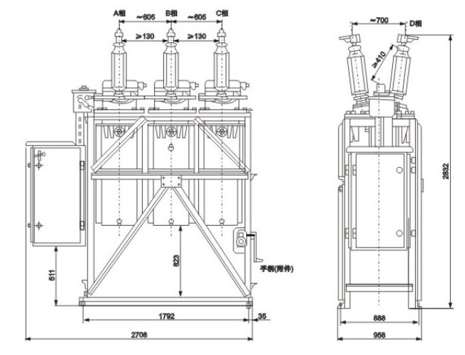 DW8-35系列户外高压多油断路器（DW1,DW2,DW5）