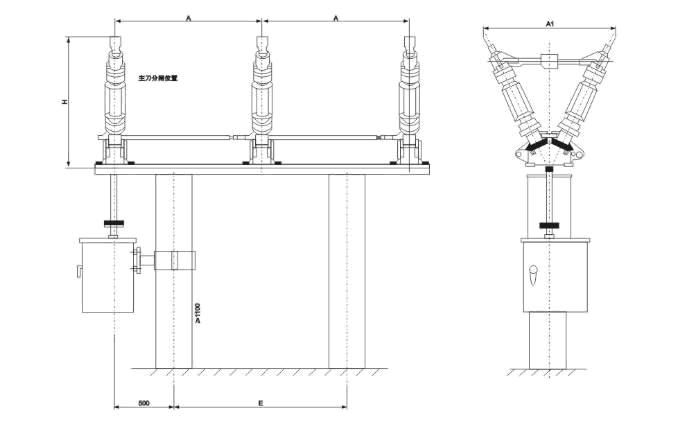 GW5系列户外高压隔离开关