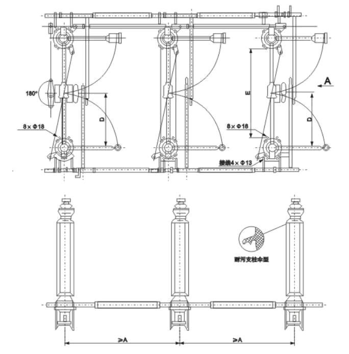 GW4-17.5（40.5）系列户外隔离开关
