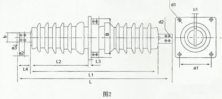 CWB-35KV/(400-3000)A户内外铜导体高压穿墙套管