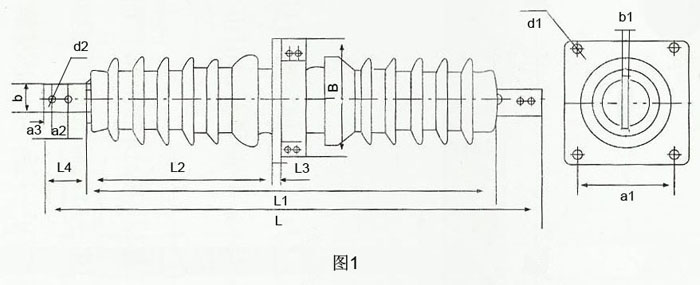 CWB-35KV/(400-3000)A户内外铝导体高压穿墙套管