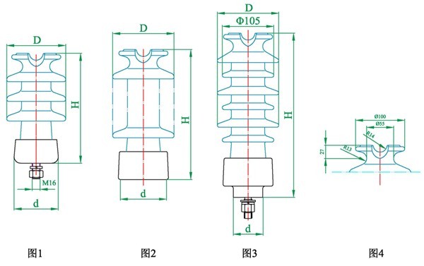 PS高压线路柱式瓷绝缘子